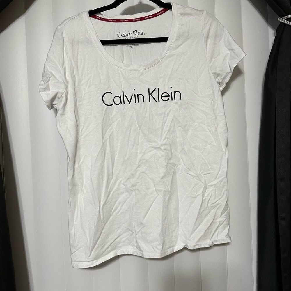 Calvin Klein Basic White T-Shirt - image 1